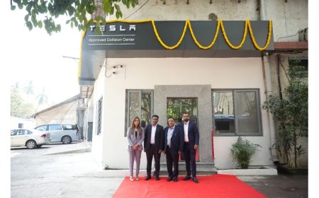 Tesla India Opens Its First Collision Centre in Mumbai in Partnership with Gautam Modi Group
