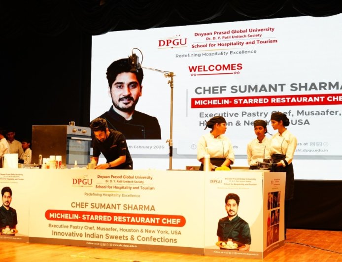 Dnyaan Prasad Global University by Dr. D.Y Patil Unitech Society Strengthens Hospitality Education with Michelin-Star Restaurant Chef-Led Culinary Master Workshop