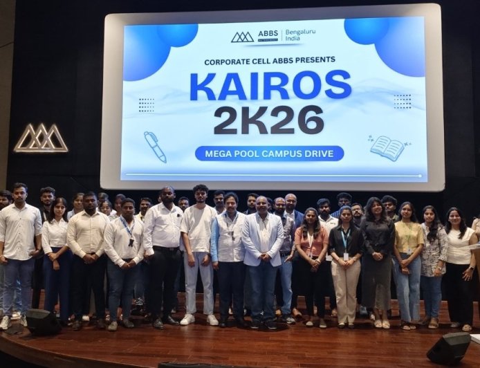 Acharya Bangalore B-School Hosts KAIROS 2026 Mega Pool Drive, Connecting 500+ Candidates with 33 Leading Recruiters