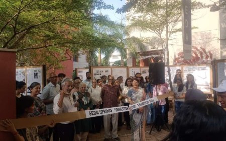 1500 models displayed at Spring 2026 Semester End Exhibition organized by School of Environmental Design and Architecture (SEDA), Navrachana University, Vadodara